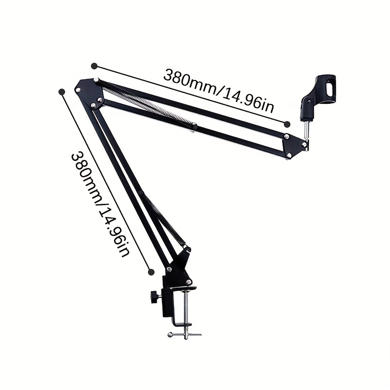 Boom Arm Mic Stand, Bras De Micro, Bras De Boom, Bras De Micro Boom,  Support De Bras De Ciseaux De Suspension Réglable, Convient À Les Types De  Microphones À Condensateur - Temu