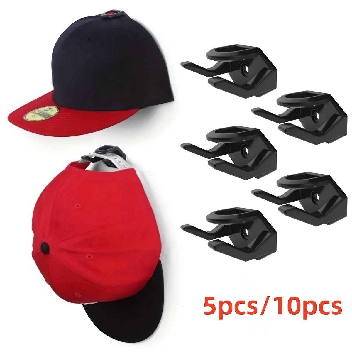 Punch-free Hat Storage Hook, Hanging Plastic Hook For Keys, Hat