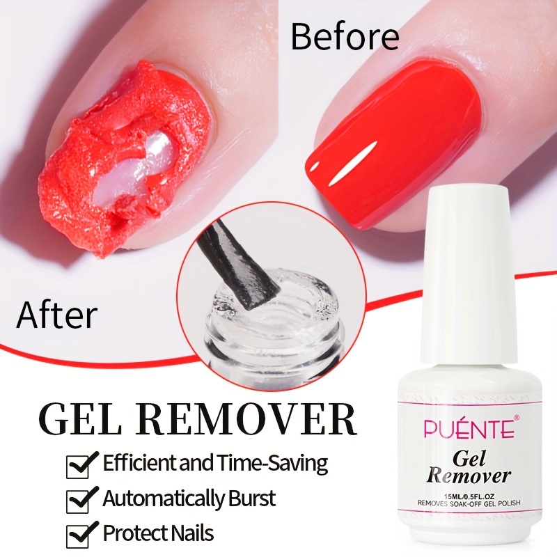 0.51oz Magic Soak-Off Quick Nail Glue Remover, Nail Polish Remover For Gel  Nails Polish