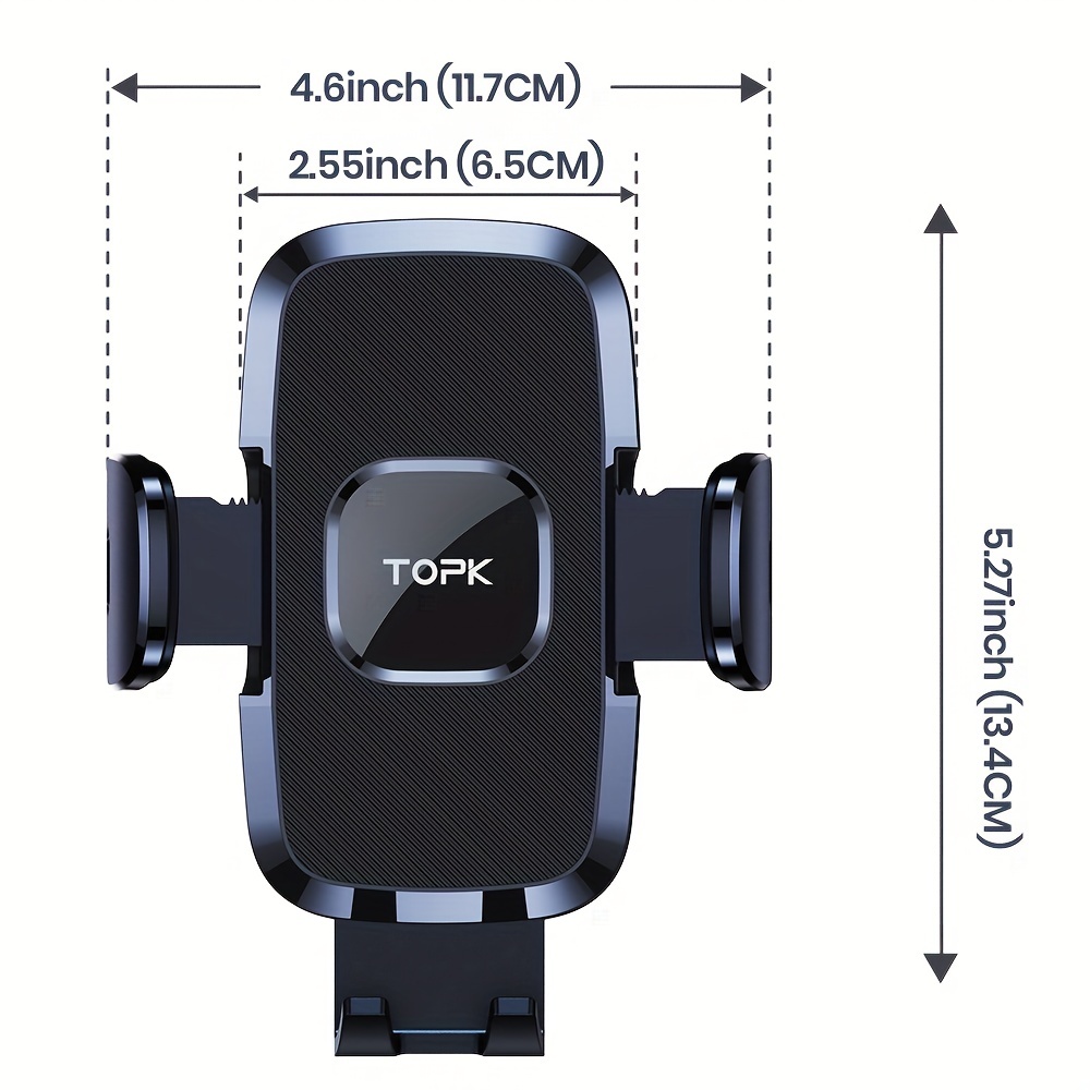 TOPK D36-G Universal Auto Telefon Halter mit Haken Clip Air Vent