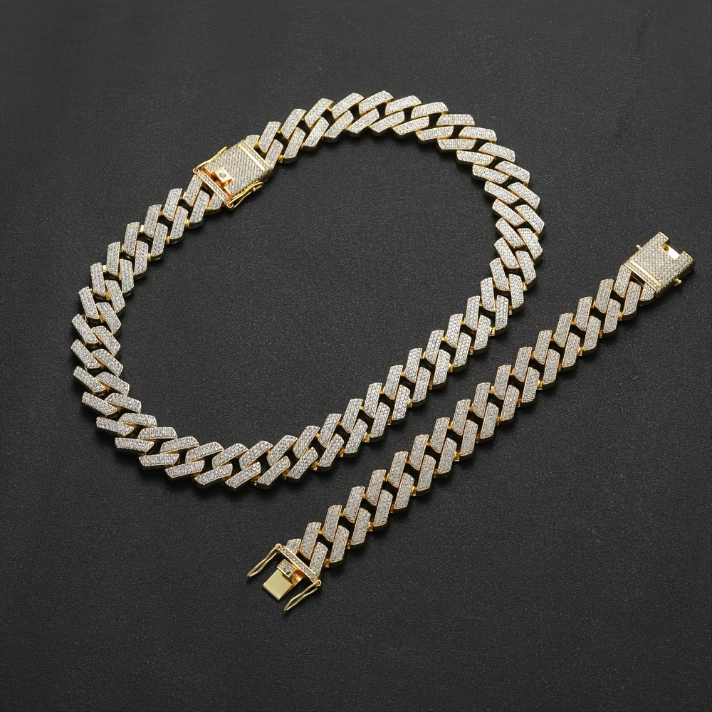 Men's KRKC&CO 20mm Three Rows Diamond Bracelet
