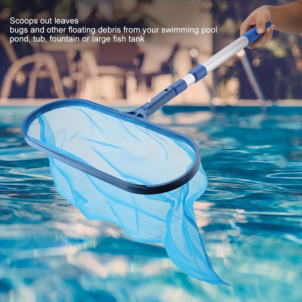 Pool Skimmer Net with Deep Bag - 17 Extra Heavy Duty Leaf Skimmer |  sw-10-003