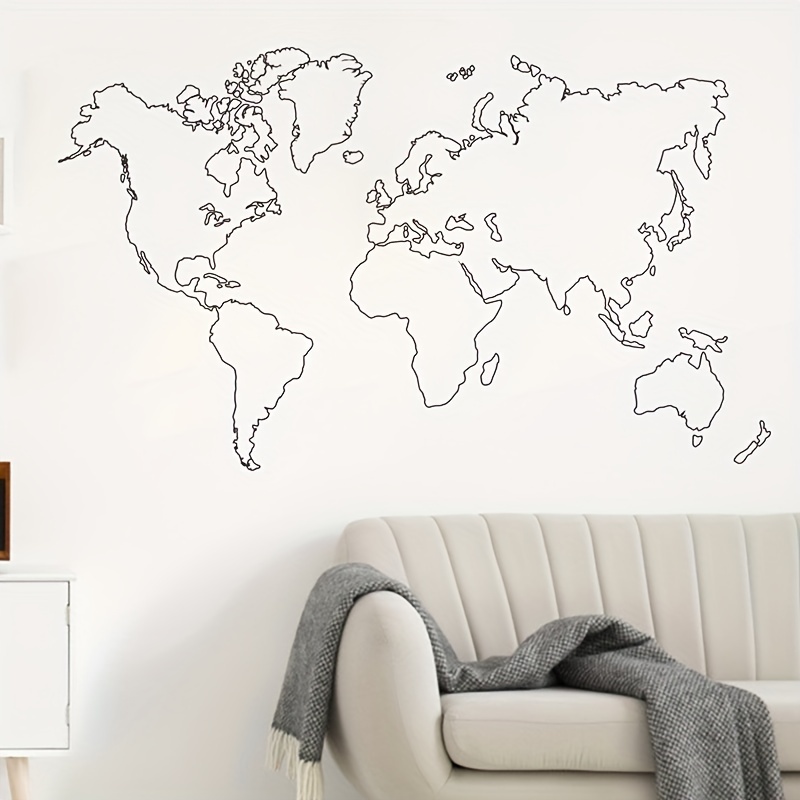 minimalist world map wallpaper