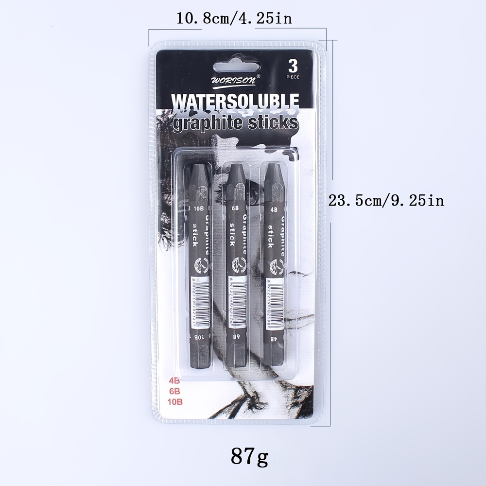 Water-soluble Graphite Sticks 3pc