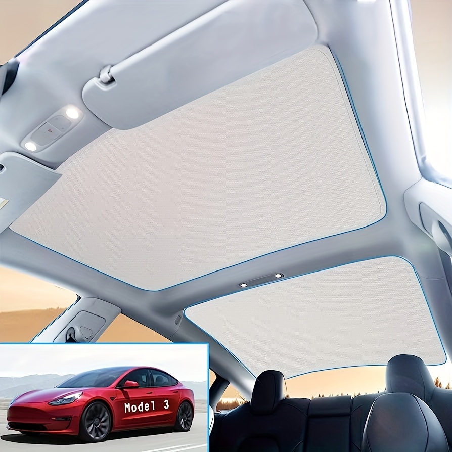 Acheter Pour Tesla modèle 3 modèle Y voiture toit ouvrant toit ouvrant  visière pare-soleil anti-ultraviolet pare-soleil