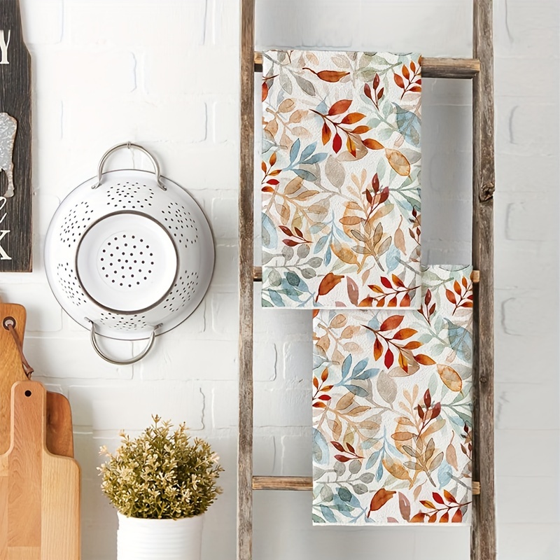 Modern Leaf Kitchen Towels