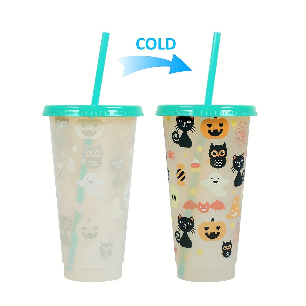 Halloween Cold Cup / Bats Cup / Ghost Cup / Pumpkin Cold Cup / 