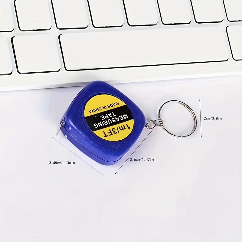 Mini Portable Tape Measure With Car Keychain Attachment Body - Temu