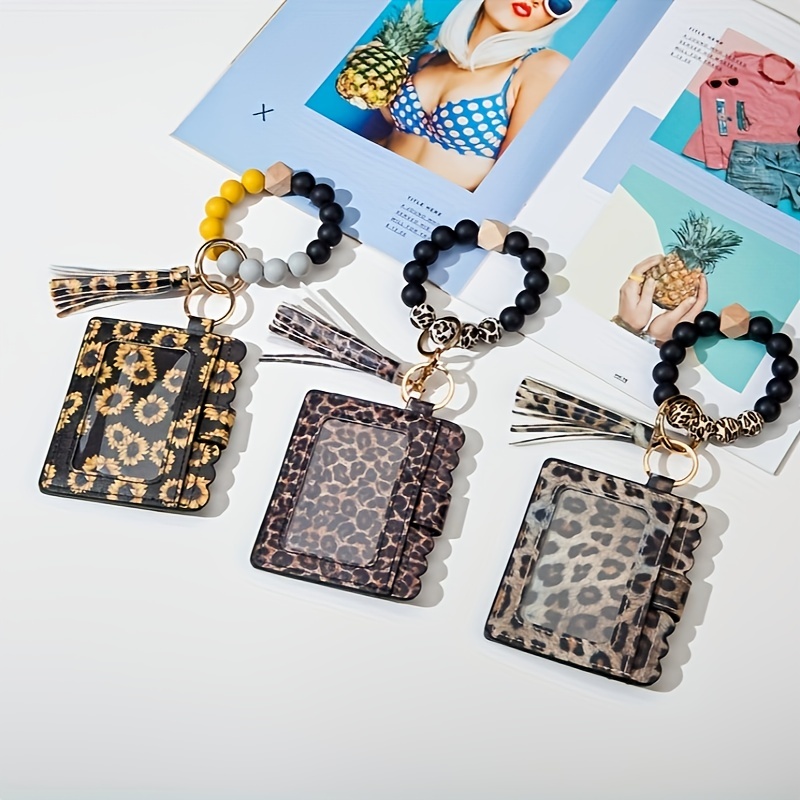 LV/Cheetah key chain/card holder