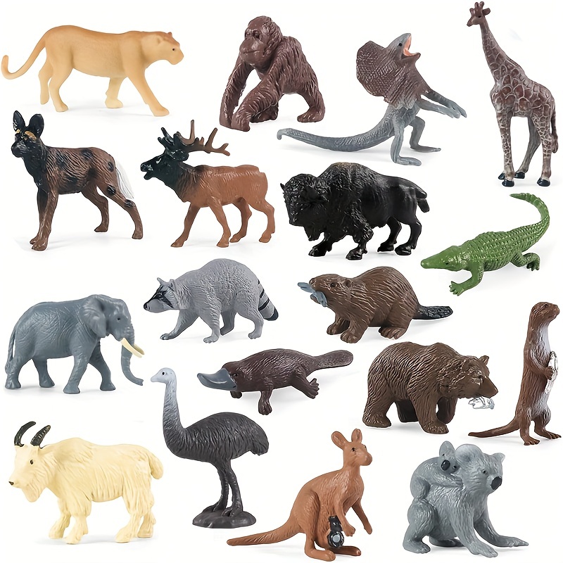 10pcs Figurines Danimaux De La Forêt Miniature, Créatures