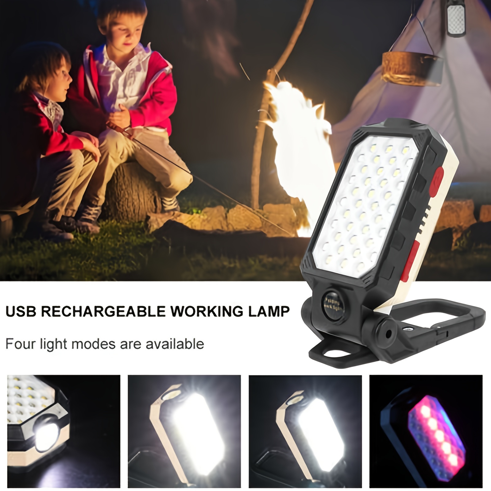 Led Work Lights,workshop Lamps,rechargeable Floodlights,for  Camping,emergencies