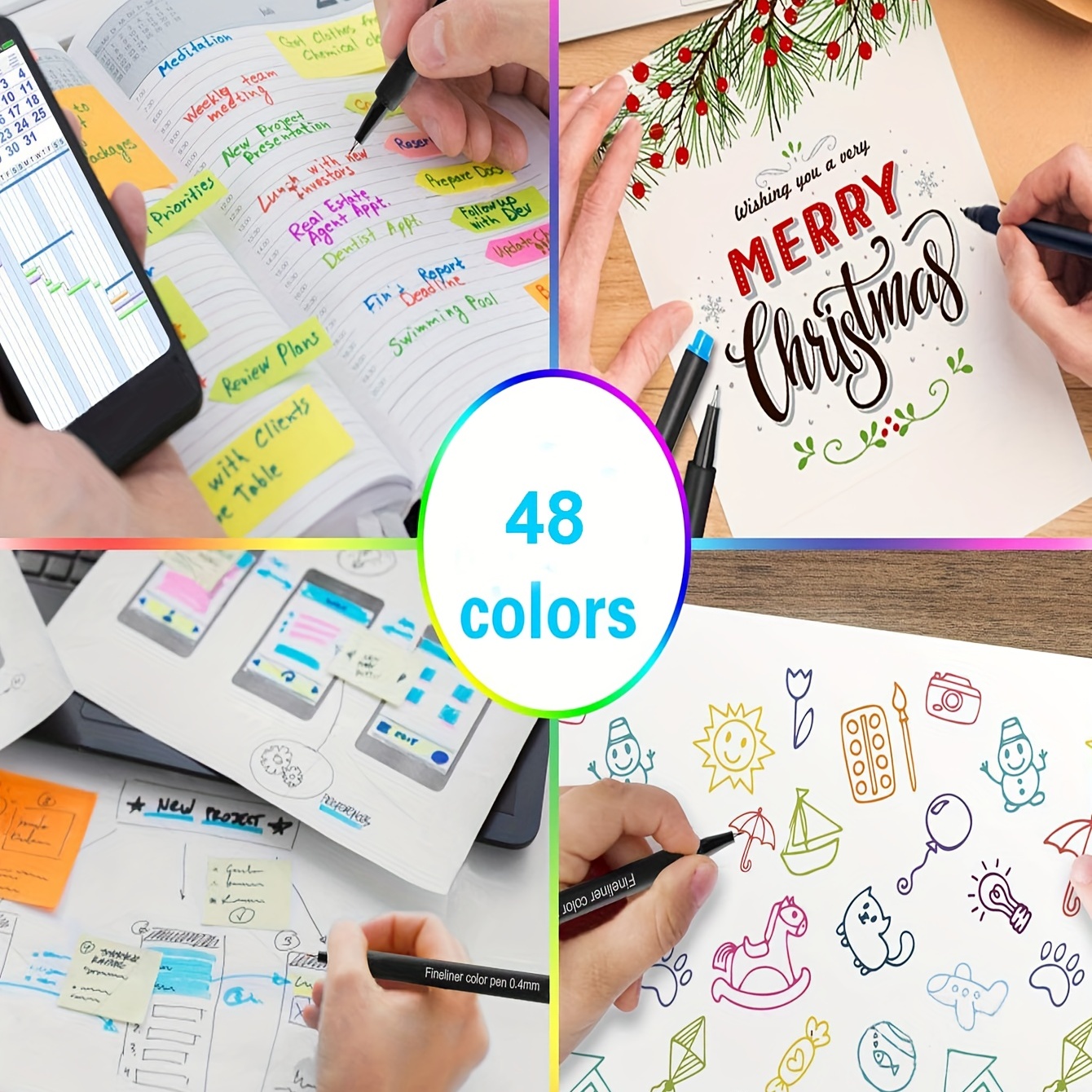 Journal Planner Pens Fine Point Markers Fine Tip Art Drawi Marker Pen 25  colors