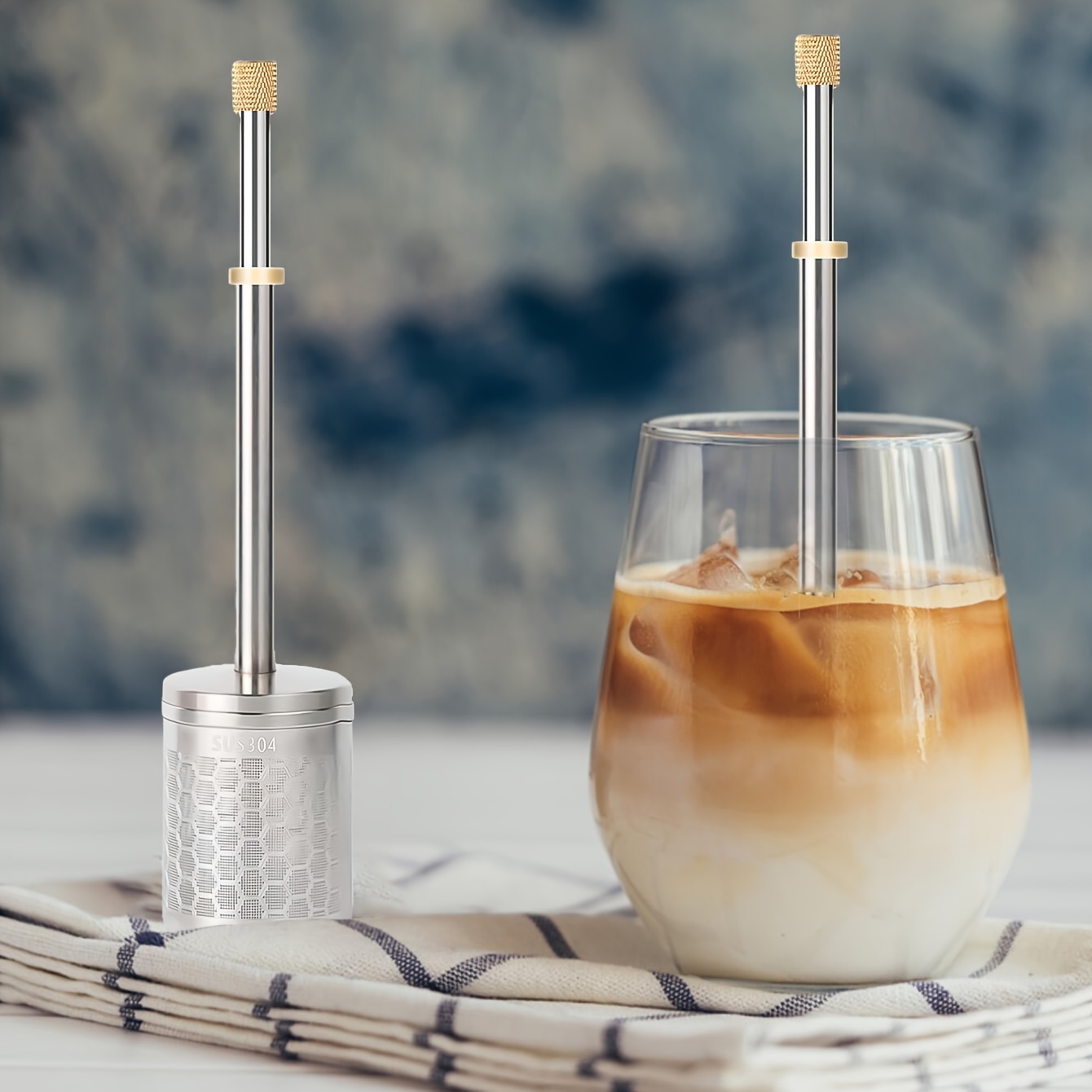 2pcs cold brew coffee infuser stainless steel coffee filter Ice Coffee  Filter