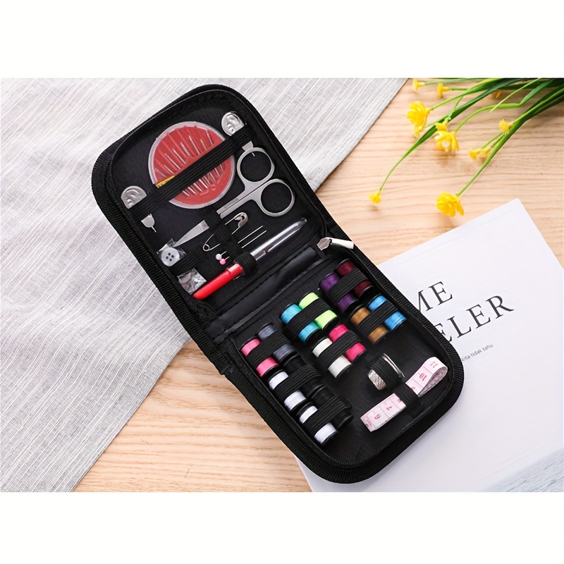 New Panda Sewing Box Portable Mini Travel Needle Storage Case Household Sewing  Boxes Set Embroidery Sewing Kit 24 Color Thread - AliExpress