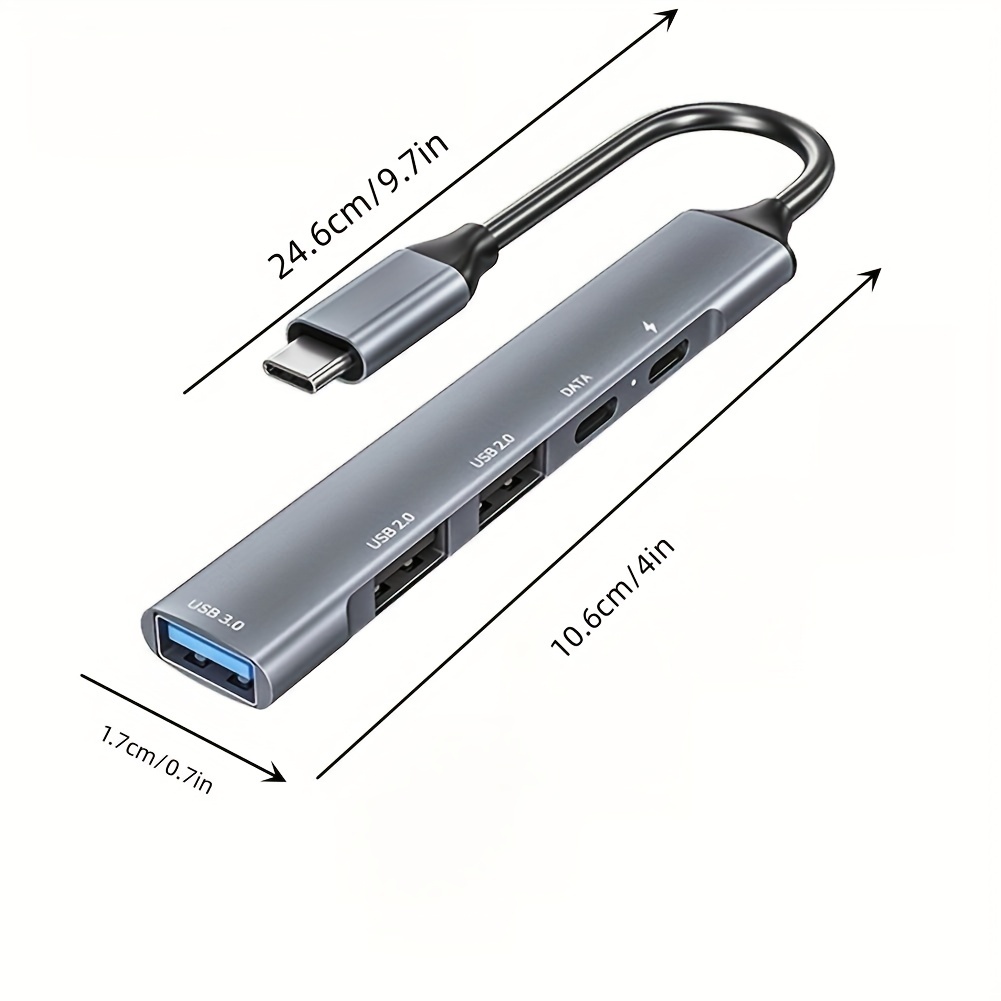 5 En 1 Adaptateur 1 Usb 3.0 Et 2 Usb 2.0, Multiport Hub Lecteurs