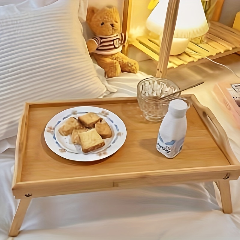 Mesa De Cama Con Patas Plegables Bandeja De Desayuno Con - Temu