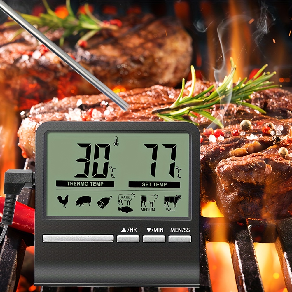 Food Thermometer Kitchen Digital Thermometer Cooking Food Meat Bbq Probe  Water Milk Oil Liquid Oven Thermometer Kitchen Tools - Buy Digital