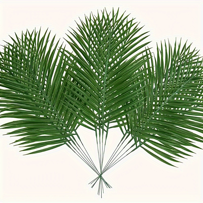 Artificial Golden Palm Leaves Realistic Plant Leaves Fake - Temu