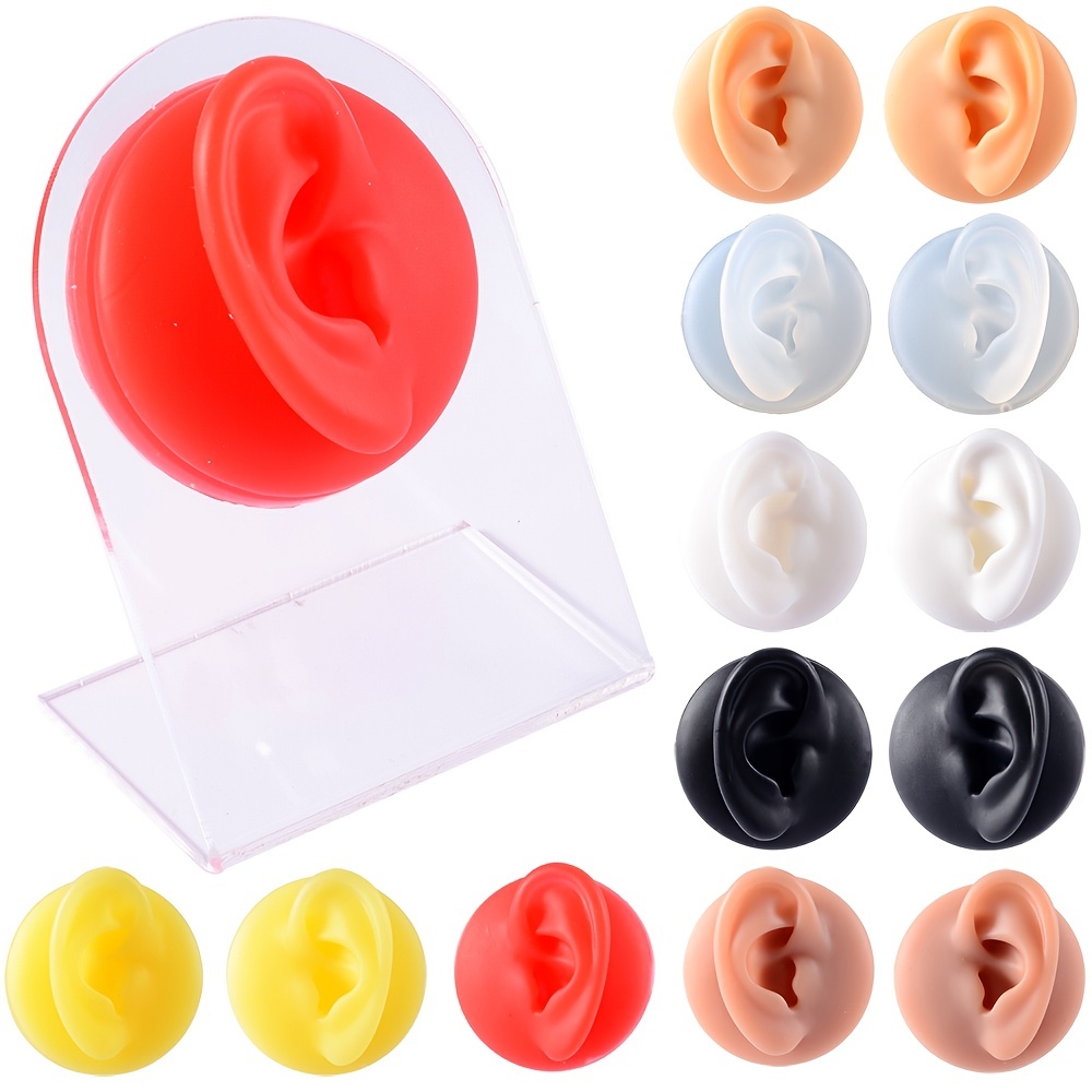 Soft Silicone Body Part Model Human Ear Mouth Eye Tongue - Temu