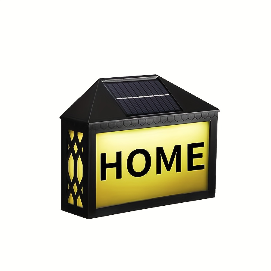 Luz de placa de números de casa con energía Solar, 10 luces LED de  dirección, iluminación exterior, calle, jardín, puerta, lámpara de pared  JShteea El nuevo