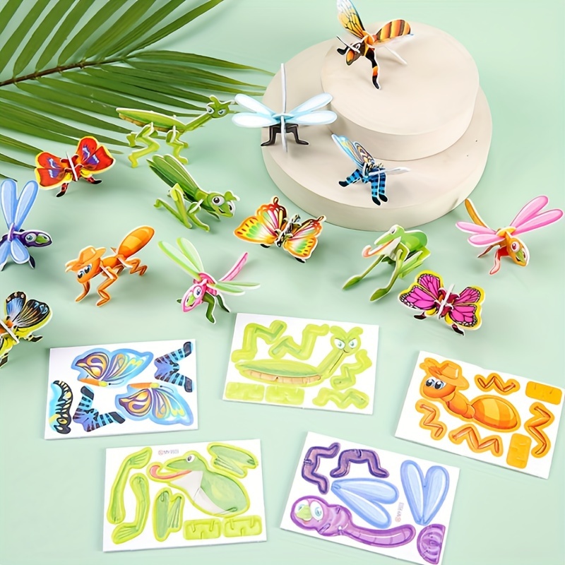 WONWONTOYS Figuras de insectos juguetes - Juego de figuras con ciempiés de  mariposa escorpión - fiesta de Halloween, proyecto escolar, regalo