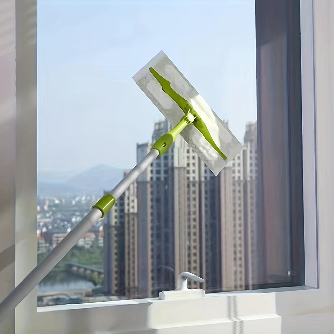 U-type Telescopic High Rise Window Cleaner Glass Dust Cleaning