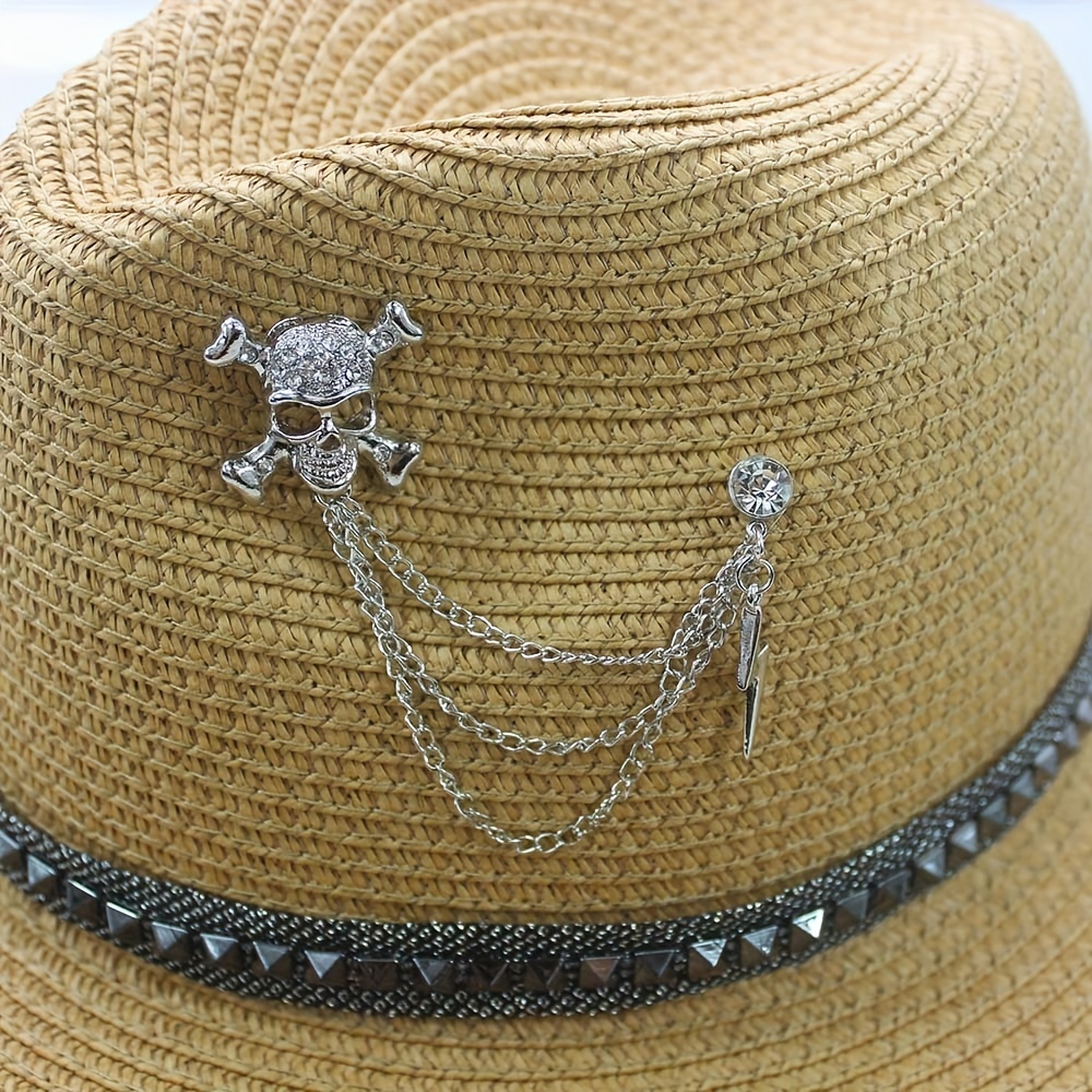 Punk Skull Sun Hat for Men and Women