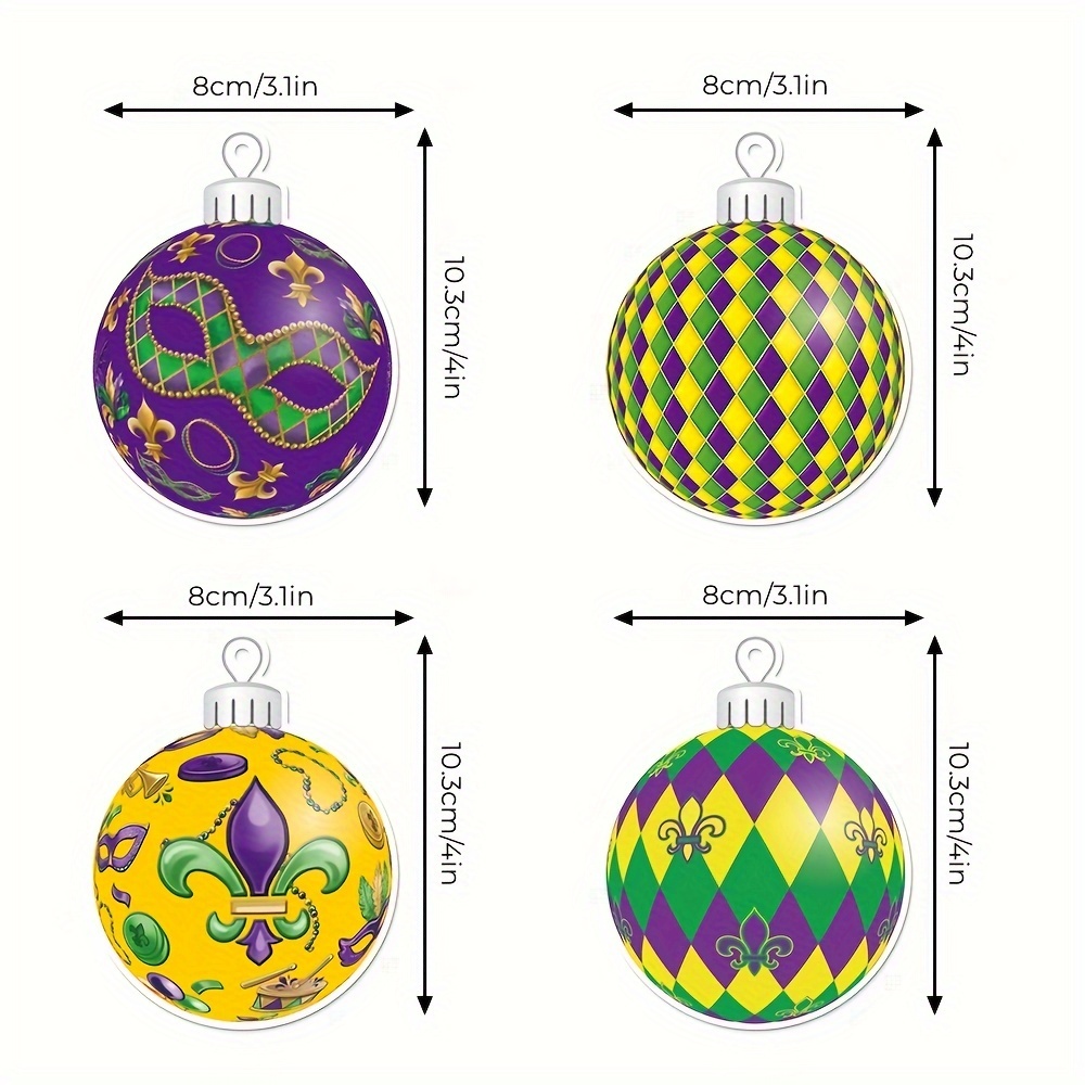 Mardi Gras Baubles Ribbon | Holiday & Occasion Party Supplies