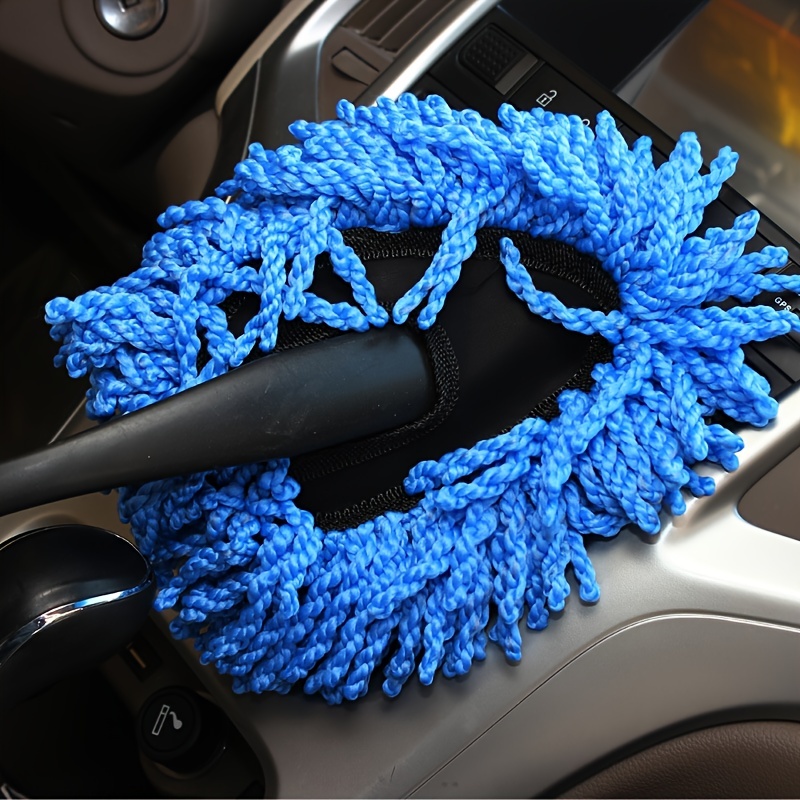 1pc Car Dust Removal Small Duster Wipe, Car Soft Brush Cleaning Brush Mini  Bristle Brush Dust Removal Brush Nanofiber Car Interior Accessories