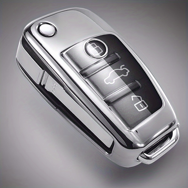 Audi Schlüssel Hülle Silber Chrom