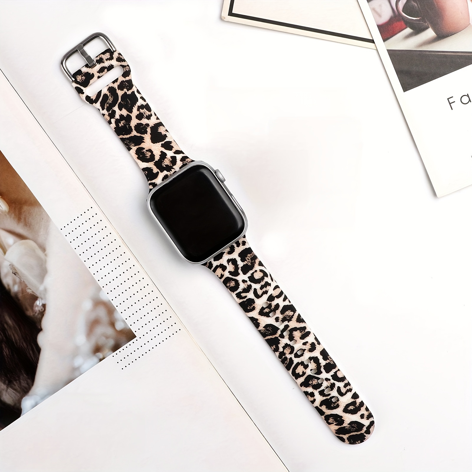 Leopard Print Women Band For iWatch 38 42 41mm For Apple Watch