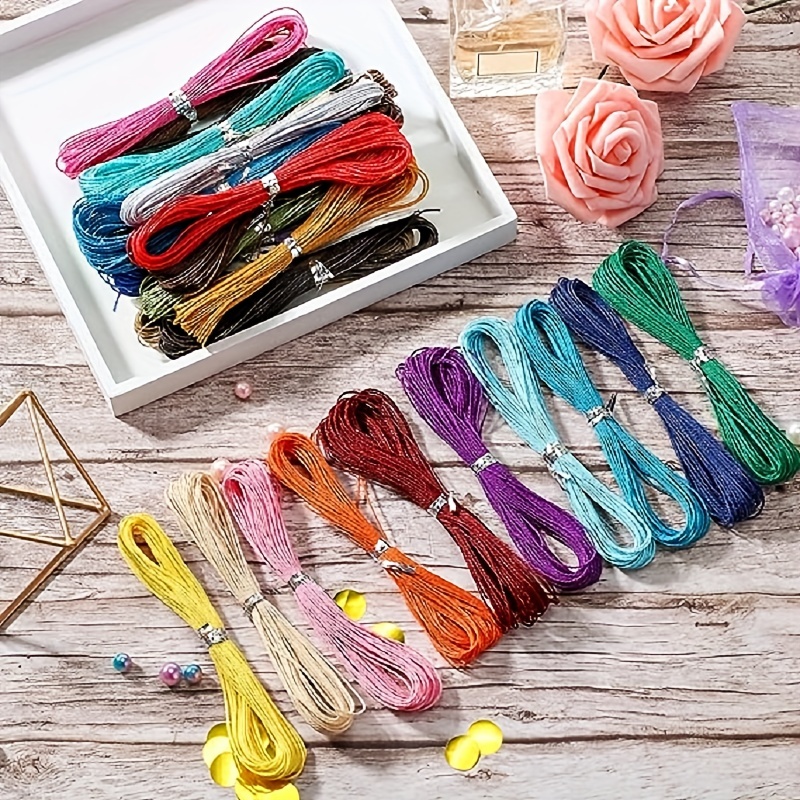 Waxed Thread 30 Colors 1mm 328 Yards Wax Cotton String Waxed Polyester Cord  for Bracelets Necklace Jewelry Making Friendship Bracelet