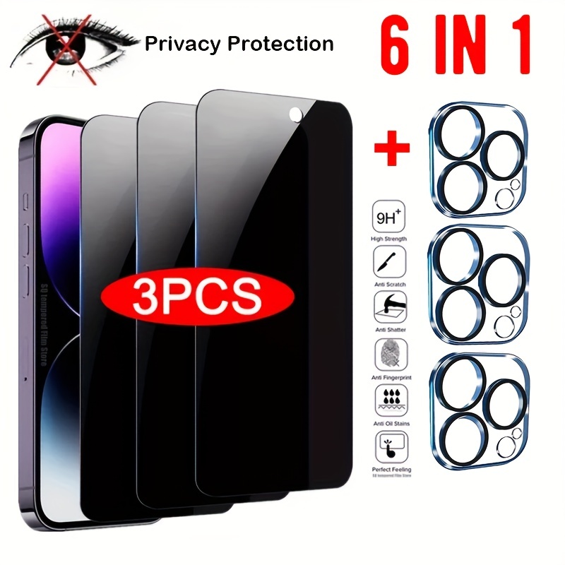 3 Protector De Pantalla Vidrio Templado Para iPhone 14 Pro Max