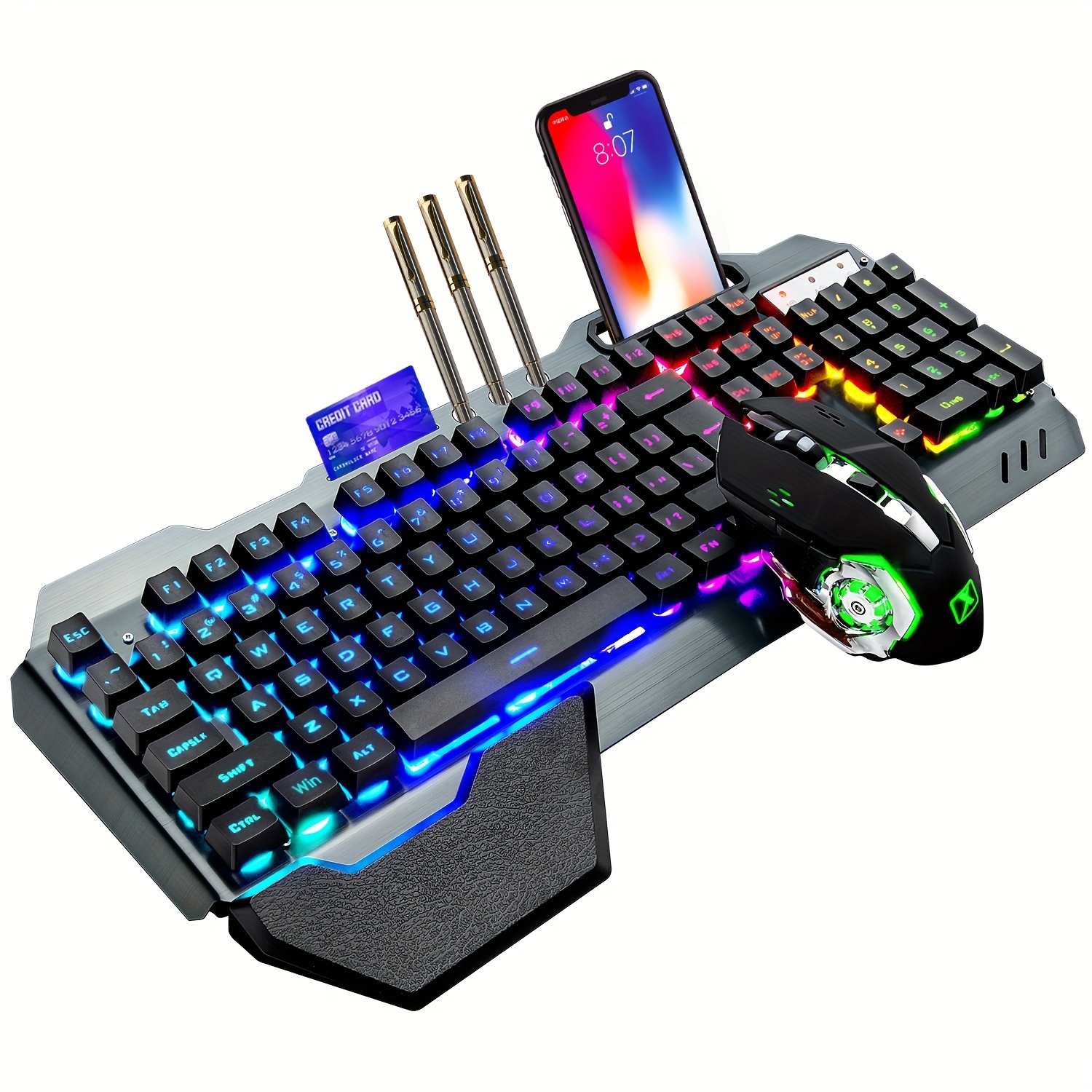 Kit de teclado y ratón inalámbricos T87 para videojuegos