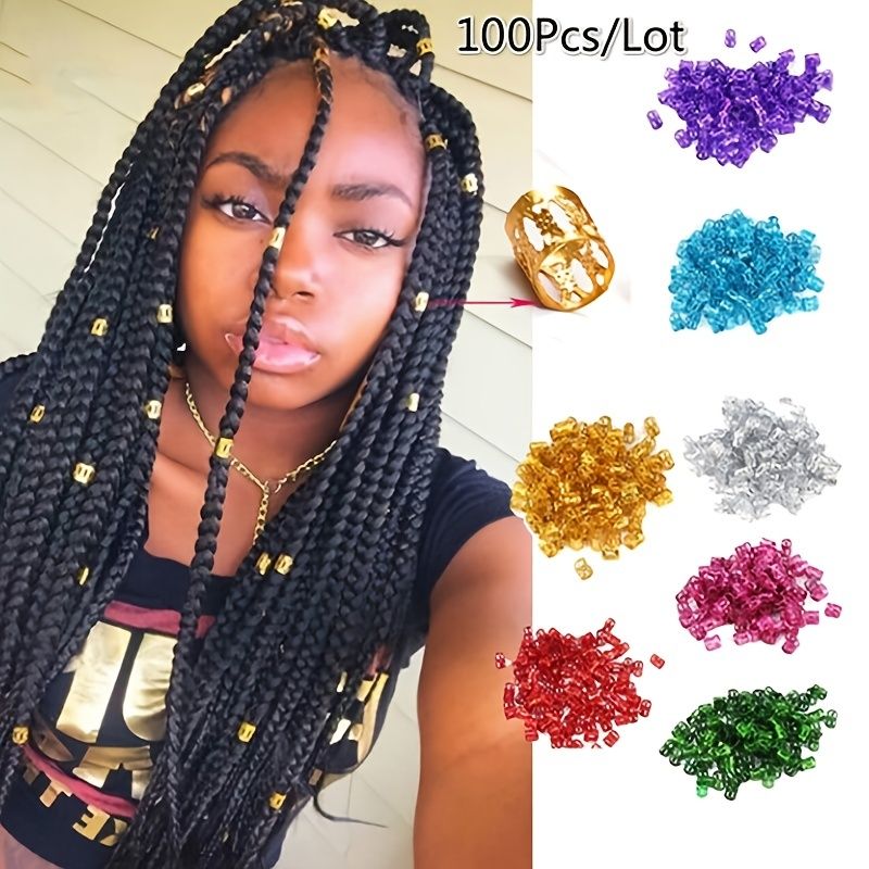 100pcs Hair Jewelry Rings Colorful Adjustable Metal Hair Clips For Braiding  Hair Dreadlock Rings Braid Rings Cuff Clips Viking Accessories | Shop On  Temu And Start Saving | Temu