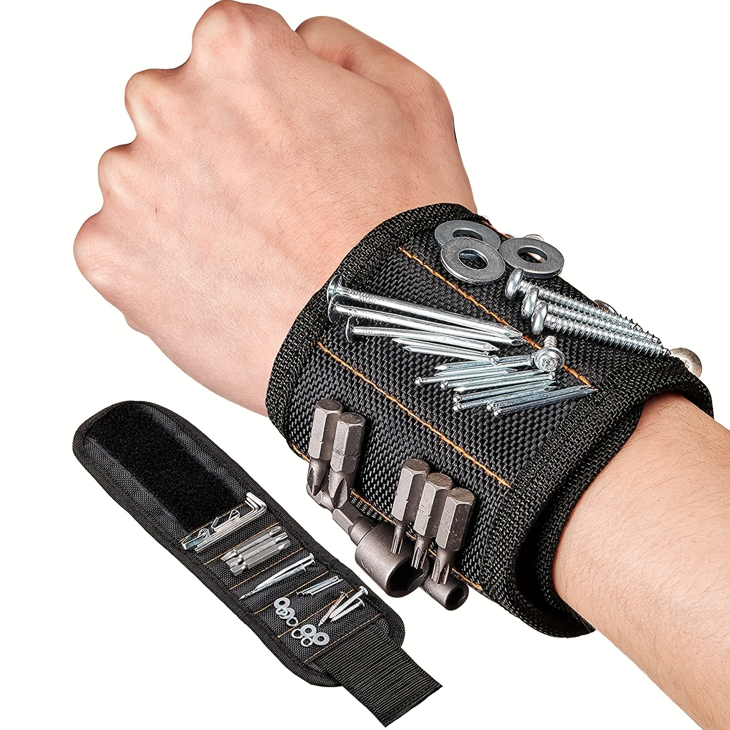 Magnetic Wristband With Strong Magnets For Holding Screws - Temu