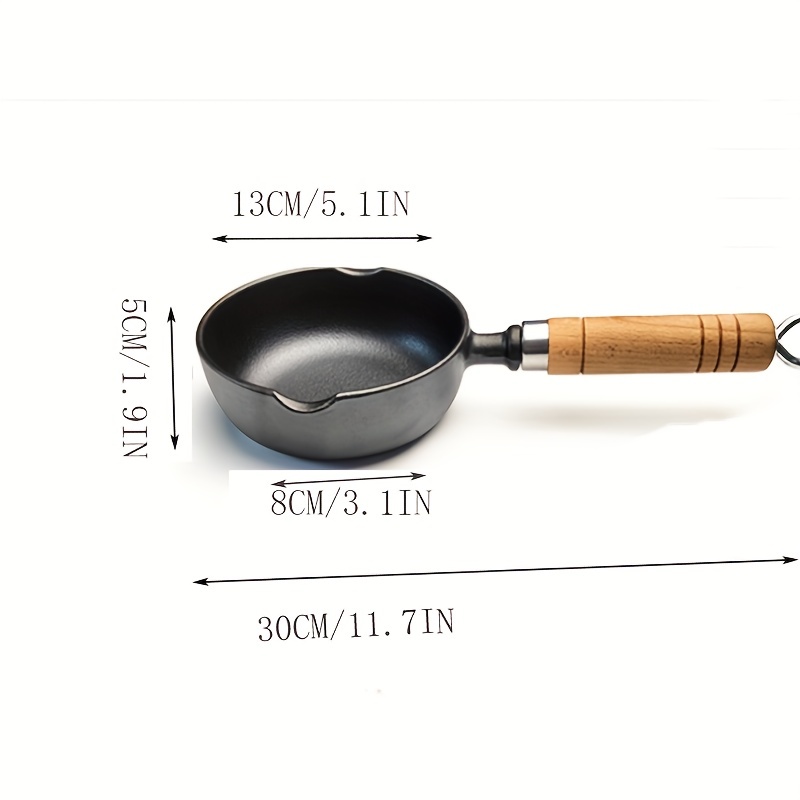Iron Small Egg Pan Cast Iron Skillet Frying Pan With Dual Drip