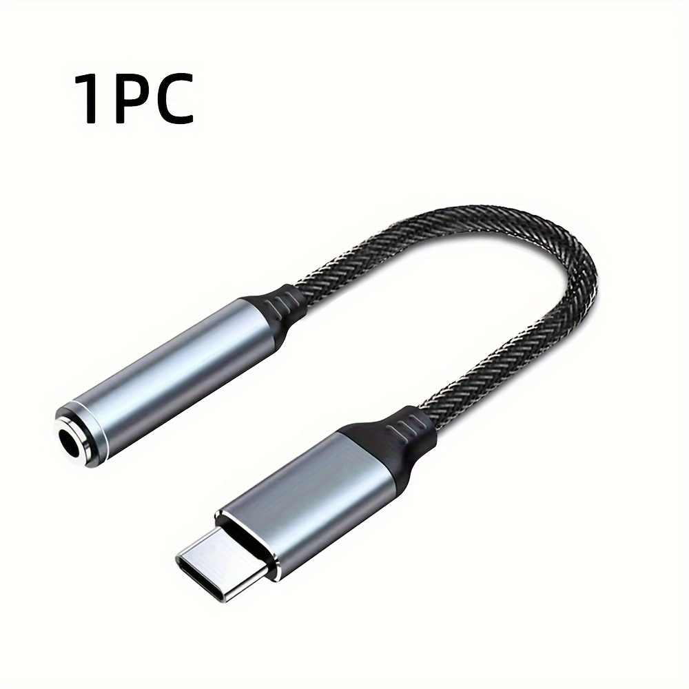 1pc/2pcs Tipo c Adaptador Jack Auriculares Hembra 3 5 Mm - Temu Chile