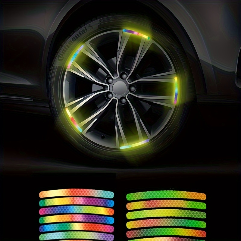 1pcs#decoración Reflectante Colorida Pegatinas Coche - Temu