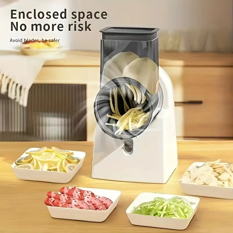 Electric Vegetable Shredder, Multi-functional Fruitslicer, Manual