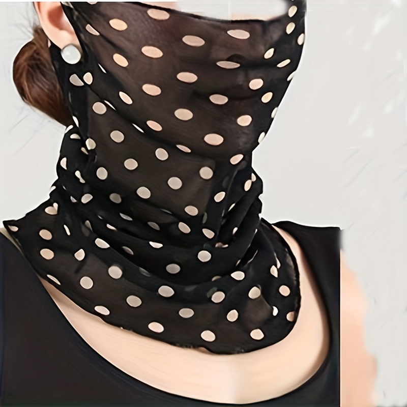 Thin Sunscreen Ear Mask Scarf Neck Gaiter, Neck Warmer Summer UV Protection Breathable Face Mask Casual Cool Mask,SUN/UV Protection,Temu