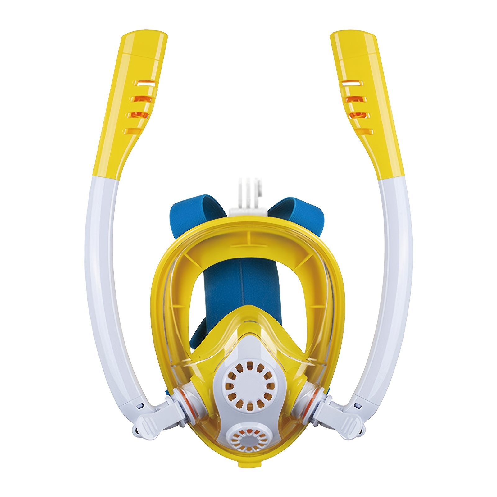 Double Tube Snorkel Diving Mask Anti Fog Leak Swimming Full Face