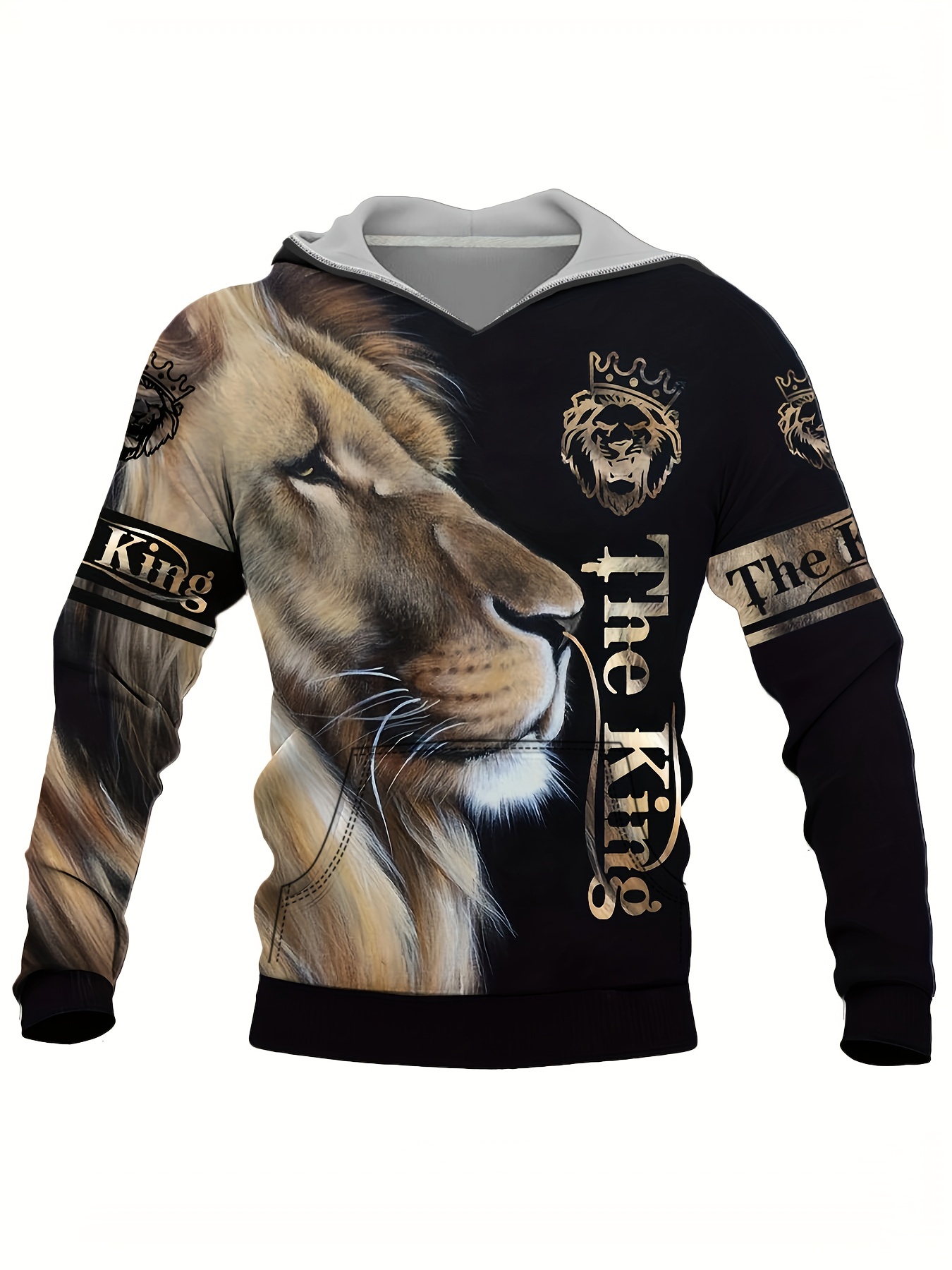 Tiger 3d Print Hoodies Men Graphic Hoodie Comfy Loose Trendy - Temu