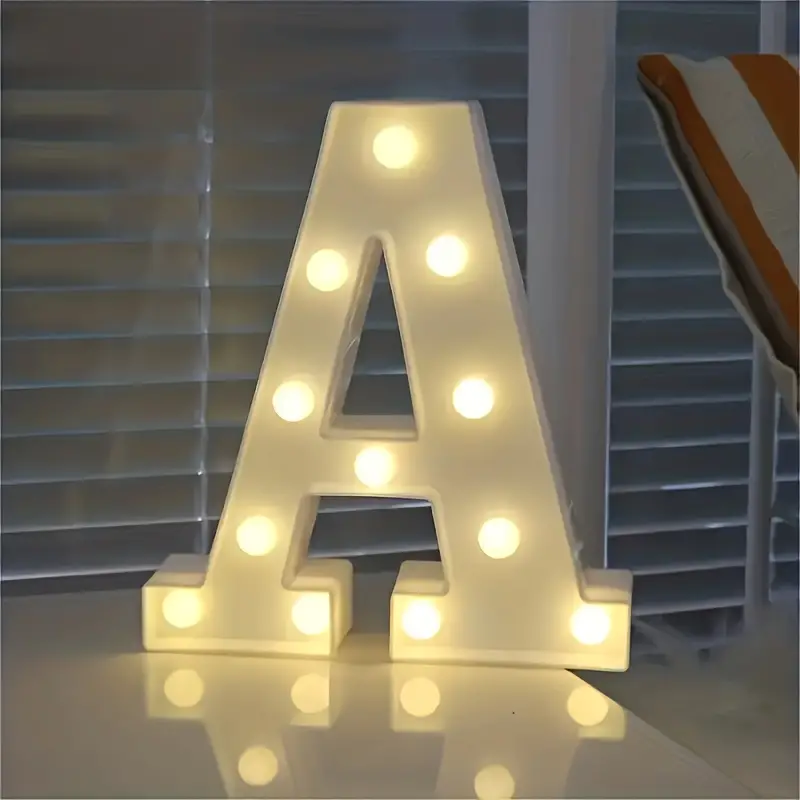 english led letter light, 1pc english led letter light holiday party atmosphere decoration light props indoor stage store outdoor birthday party decoration without battery details 1