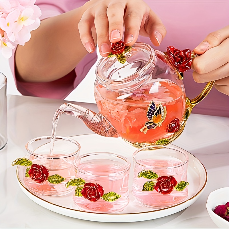 Comprar tetera cristal flor de té - Infusiones y Tés - Mama Juana