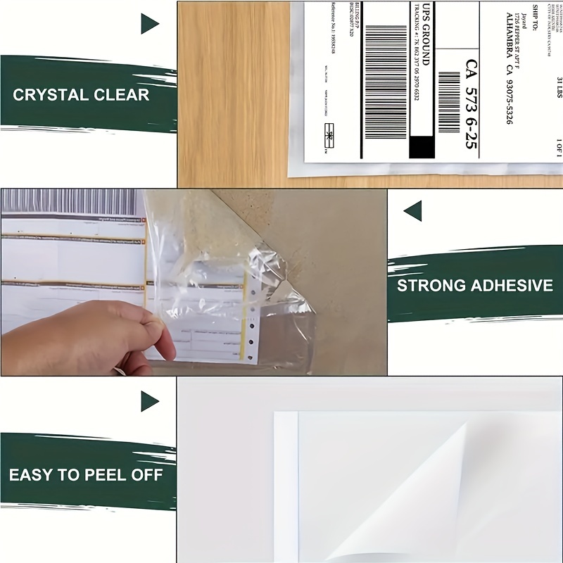 Clear Adhesive Top Loading Packing List Clear Shipping - Temu