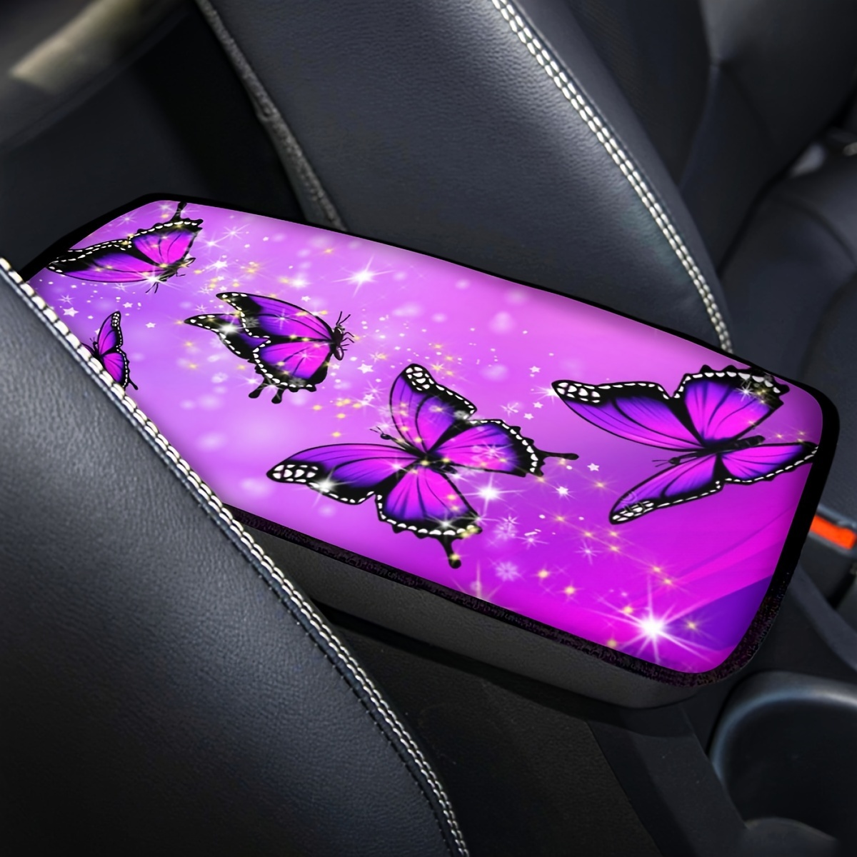 Butterflies Printed Car Center Console Armrest Box Pad For - Temu Canada