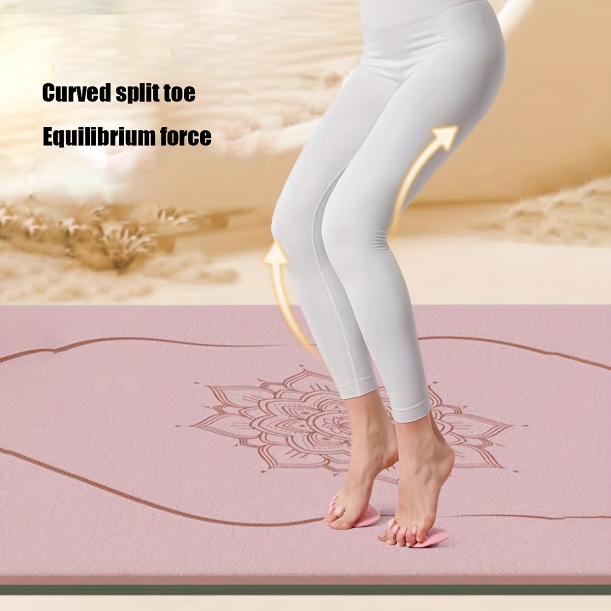 1 Pair Solid Toe Corrector Toe Separators For Yoga Fitness