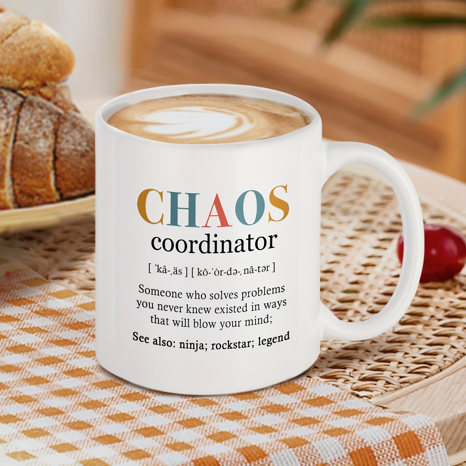 Ceramic Cup Coworker Gifts For Women Chaos Coordinator Gifts - Temu