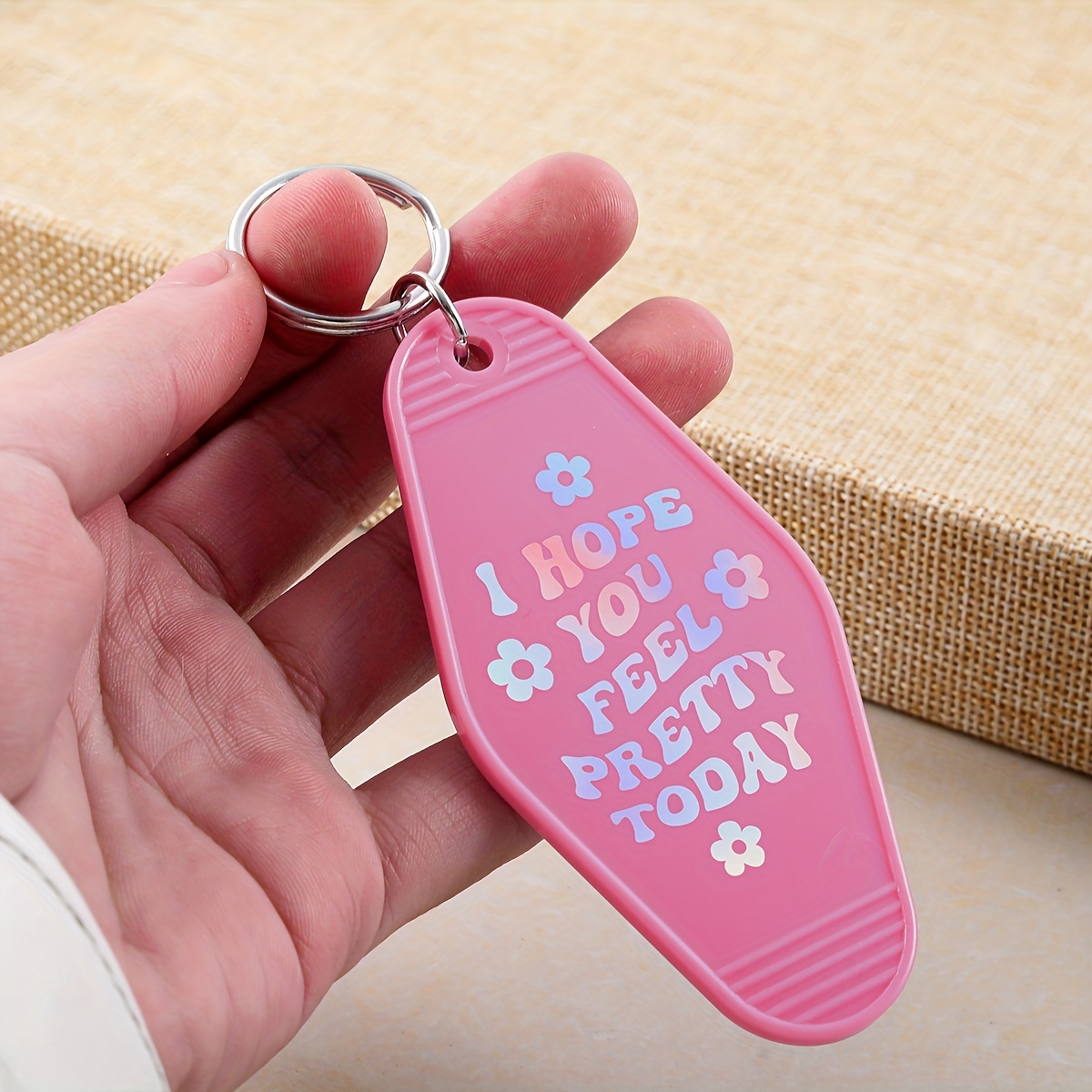 Flower Charm Keychain Customizable Key Ring Bag Accessory Car Pendant Phone  Ornament - Temu